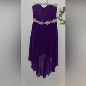 Strapless Dress with Silver Accents